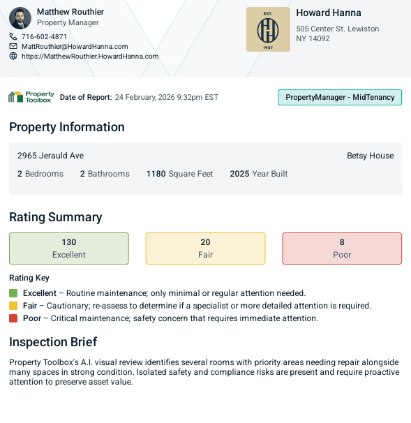 MidTenancy Report sample first page